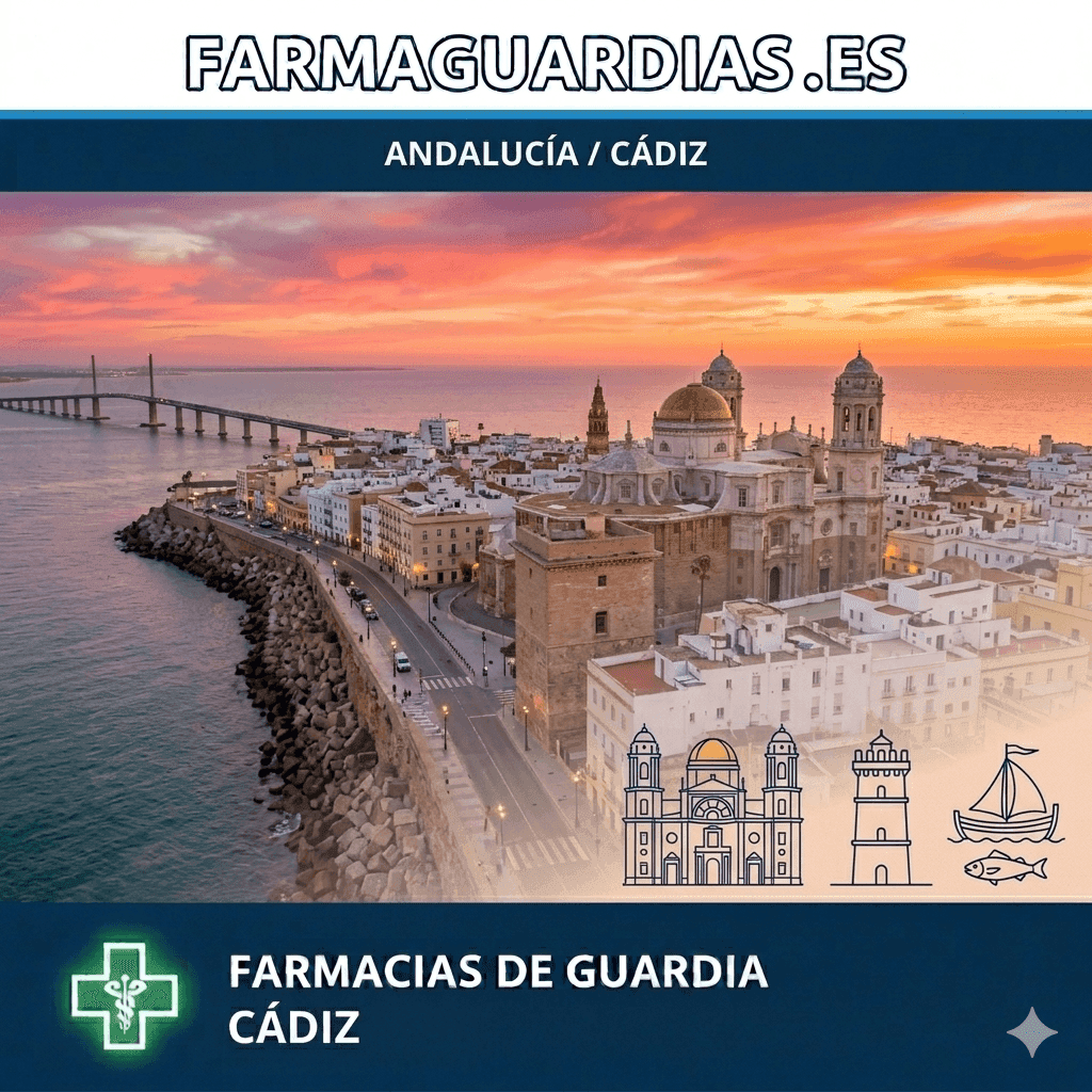 Farmacia de guardia en Cádiz, provincia de Cádiz