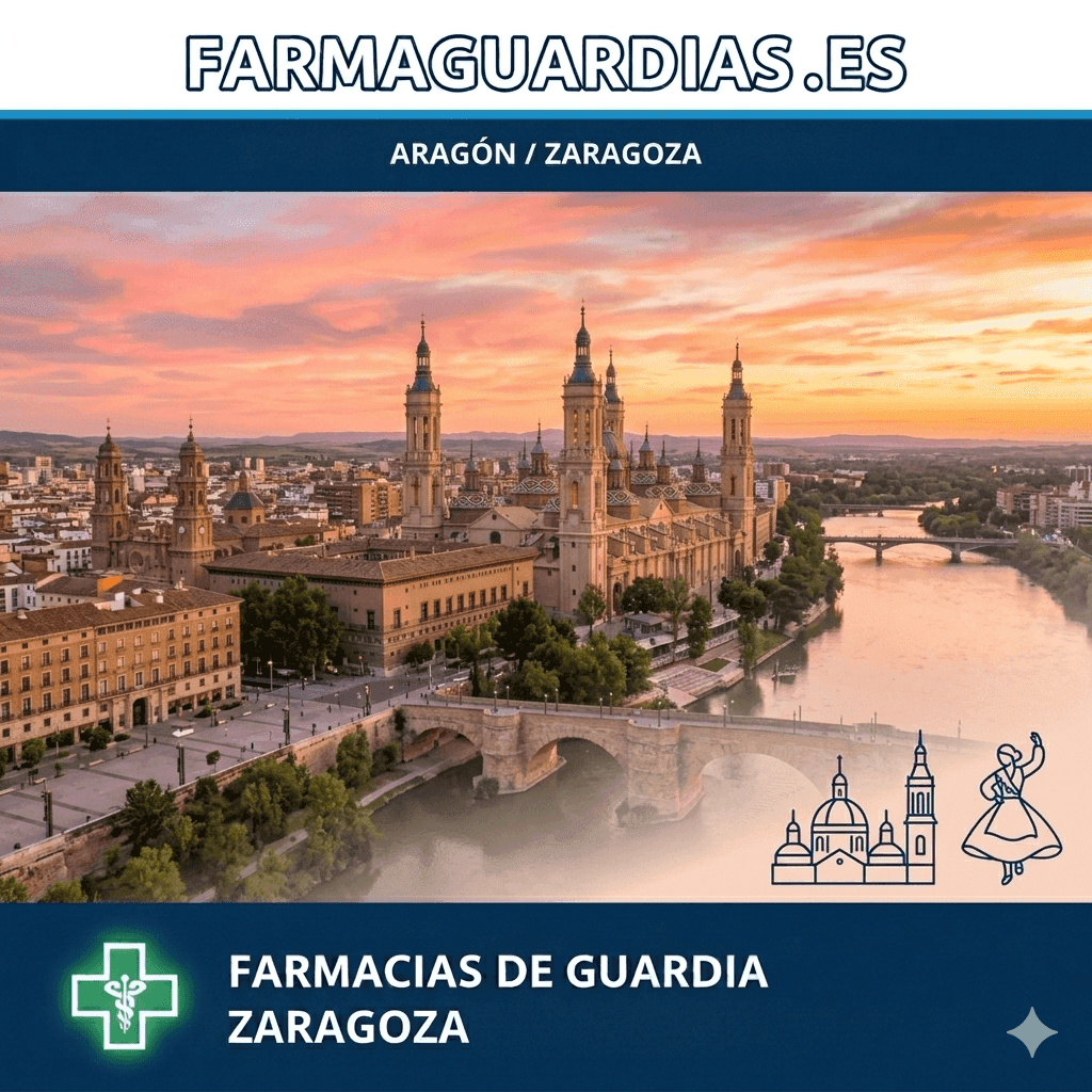 Farmacia de guardia en Zaragoza, provincia de Zaragoza